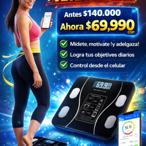 Bascula Pesa Digital Bluetooth